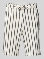 Regular Fit Bermudas mit Strukturmuster Modell 'BRODY' von Selected - 19