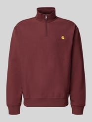Relaxed Fit Sweatshirt aus elastischem Material-Mix von Carhartt Work In Progress Bordeaux - 1