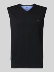 Pullunder mit Logo-Detail Modell 'Slipover Superfine' von Fynch-Hatton - 31