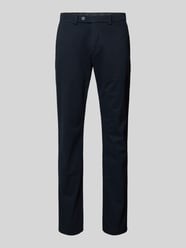 Slim fit stoffen broek met achterzakken van bugatti - 40