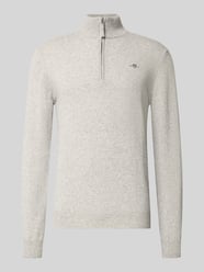 Regular Fit Pullover mit Strick-Optik aus reiner Lammwolle von Gant - 16