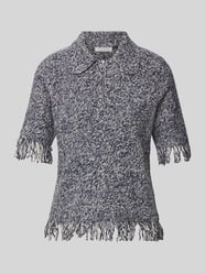 Strickshirt mit Reißverschluss und Fransen von Christian Berg Woman - 31