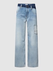 Jeans mit Label-Patch von Marc O'Polo Denim Blau / Türkis - 8