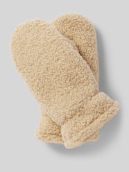 Handschuhe aus Teddyfell Modell 'NETTY' von Pieces Beige - 35