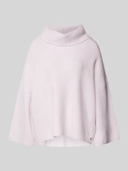 Oversized Wollpullover aus Viskose mit Kimonoärmeln von comma Rosa - 20