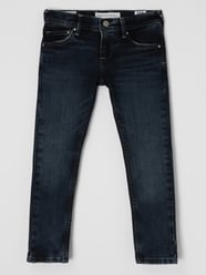 Skinny Fit Low Waist Jeans mit Stretch-Anteil Modell 'Finly' von Pepe Jeans Blau - 38