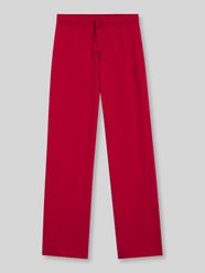 Loose Fit Pyjama-Hose aus Baumwoll-Mix von BOSS Bordeaux - 24