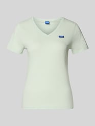 Regular fit T-shirt van puur katoen, model 'CLASSIC V' van Hugo Blue - 3