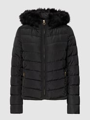 Steppjacke mit Kunstpelzkragen Modell 'ELLAN' von Only Schwarz - 44