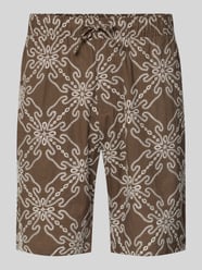 Shorts aus Leinen-Mix mit elastischem Bund und Kordelzug von MCNEAL - 31