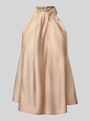 Blousetop met halter, model 'Zuzela' van mbyM Beige - 5