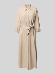 Overhemdjurk met borstzakken van comma Beige - 9