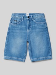 Jeansshorts mit Label-Detail von Boss - 2