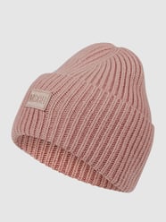 Beanie aus Woll-Mix in Strick-Optik Modell 'Kara' von MOSS COPENHAGEN Rosa - 30