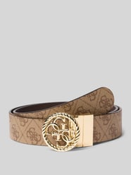 Pasek z detalem z logo od GUESS - 1
