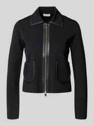 Kurtka z dzianiny z wykładanym kołnierzem od Liu Jo White - 37