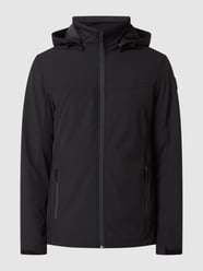 Softshell-jack met afneembare capuchon, model 'Brimfield' van Icepeak Grijs / zwart - 28