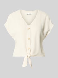 Regular Fit Blusentop aus Viskose-Leinen-Mix Modell 'SIESTA' von ONLY - 35