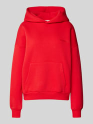 Hoodie met logoprint van Review Rood - 22