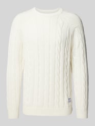 Gebreide pullover met kabelpatroon, model 'Camdem' van Pepe Jeans - 41