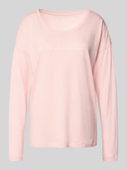 Shirt met lange mouwen en statementprint van LASCANA Fuchsia - 13