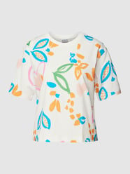 T-Shirt im Allover-Print von JAKE*S STUDIO WOMAN Beige - 13