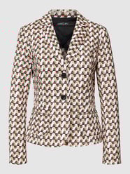 Blazer met all-over motief van Marc Cain Grijs / zwart - 48