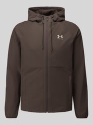 Regular Fit Trainingsjacke mit Label-Print Model 'Vibe' von Under Armour Beige - 27