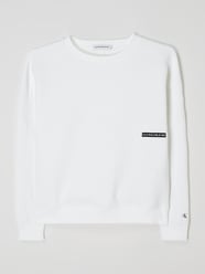 Sweatshirt mit Logo von Calvin Klein Jeans Weiß - 47