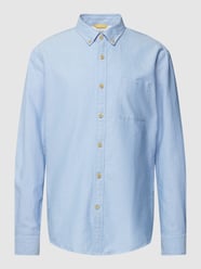 Freizeithemd mit Button-Down-Kragen von camel active Blau / Türkis - 43