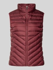 Slim fit bodywarmer met opstaande kraag van s.Oliver RED LABEL Bordeaux - 44