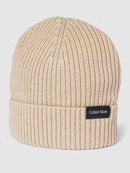 Beanie mit Label-Detail von CK Calvin Klein Beige - 13