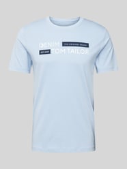 T-Shirt mit Label-Print Modell 'Type H' von Tom Tailor Denim Blau - 11