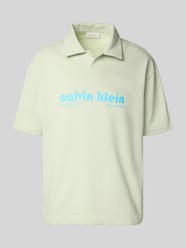 Relaxed fit poloshirt met labelprint van Calvin Klein Jeans - 44