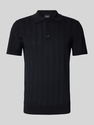 Slim Fit Poloshirt mit Lochmuster Modell 'Keeth' von Strellson - 27