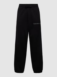 Sweatpants mit Label-Print von Calvin Klein Jeans Schwarz - 7
