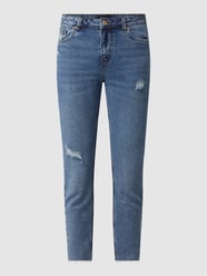 Mom Fit Cropped Jeans mit Stretch-Anteil Modell 'Brenda' von Vero Moda Blau - 16