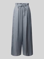 Szerokie lniane spodnie z nogawką Wide Leg, model 'DWINDLE' od DRYKORN - 29