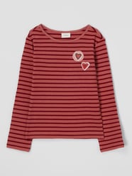 Shirt met lange mouwen met streepmotief  van s.Oliver RED LABEL Paars - 40