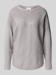 Strickpullover mit Ziersteinbesatz von Apricot - 3