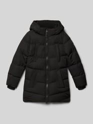 Regular fit gewatteerde lange jas met steekzakken, model 'Maysay' van CARS JEANS - 36