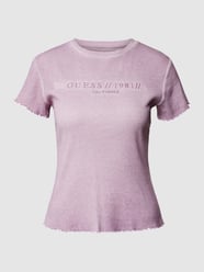 T-Shirt mit Muschelsaum von Guess - 37