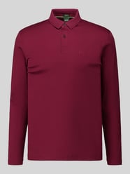Poloshirt mit Logo-Patch Modell 'Pirol' von BOSS Green Bordeaux - 34