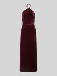 Cocktailkleid mit floraler Applikation Modell 'ROSETTA STRAP' von YAS Bordeaux - 30