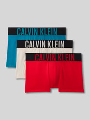 Obcisłe bokserki z mieszanki bawełny z napisem z logo od Calvin Klein Underwear - 8