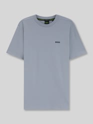 męski t-shirt o kroju regular fit z mieszanki bawełny od BOSS Green - 23