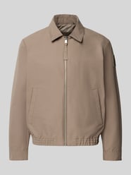 Regular Fit Blouson mit Label Patch - Marc O'Polo × DFB Travel Collection von Marc O'Polo Beige - 45