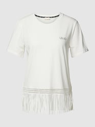 T-Shirt mit Ausfransungen von LIU JO SPORT Weiß - 20