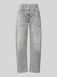 Jeansy o kroju barrel fit z mieszanki bawełny model 'OCEAN' od CAMBIO - 11