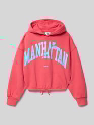 Regular fit hoodie met logoprint van Garcia - 29